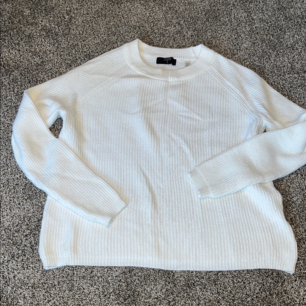 Tahari women’s white/cream Sweater size XS